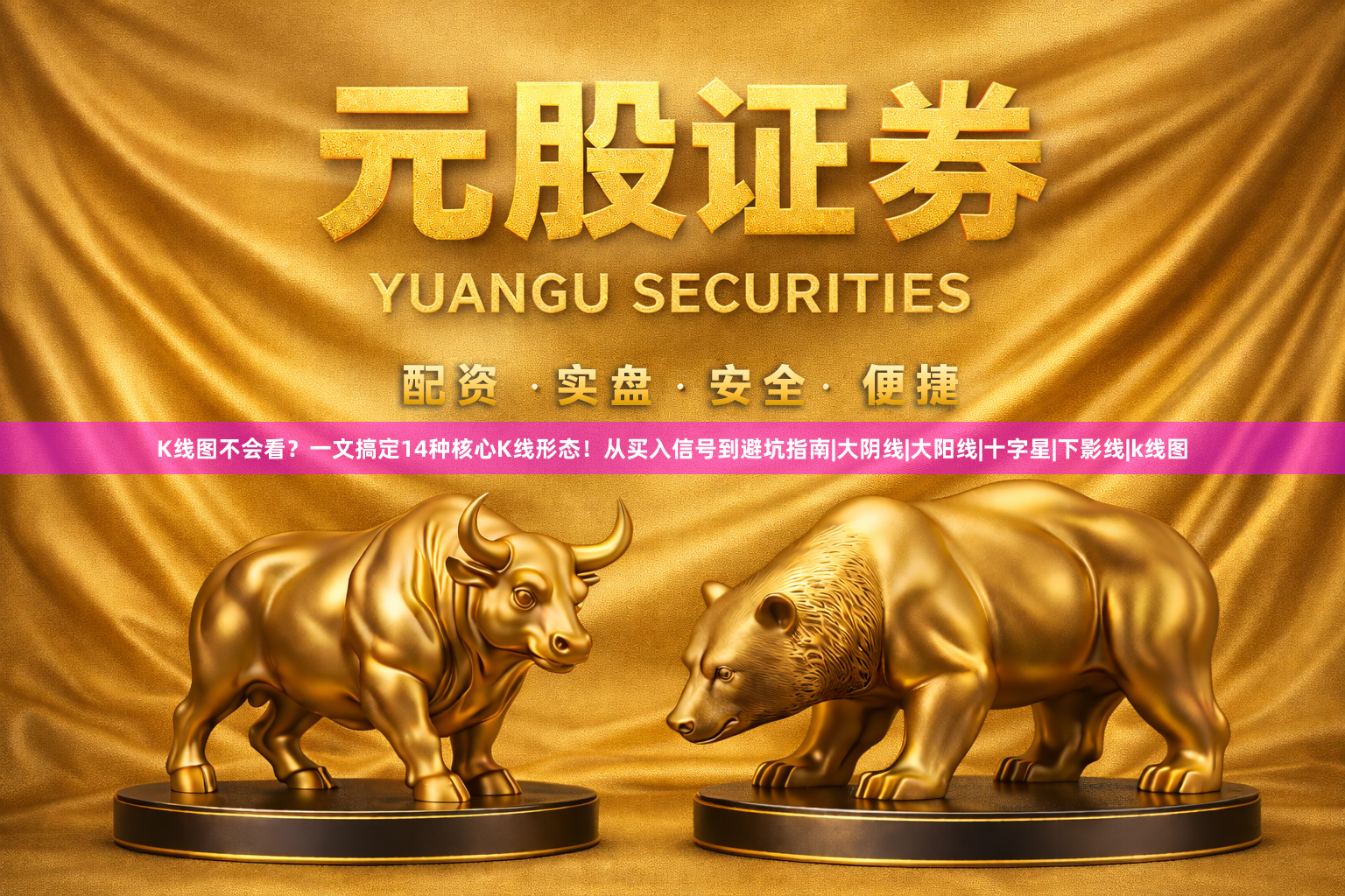 K线图不会看？一文搞定14种核心K线形态！从买入信号到避坑指南|大阴线|大阳线|十字星|下影线|k线图