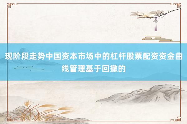 现阶段走势中国资本市场中的杠杆股票配资资金曲线管理基于回撤的