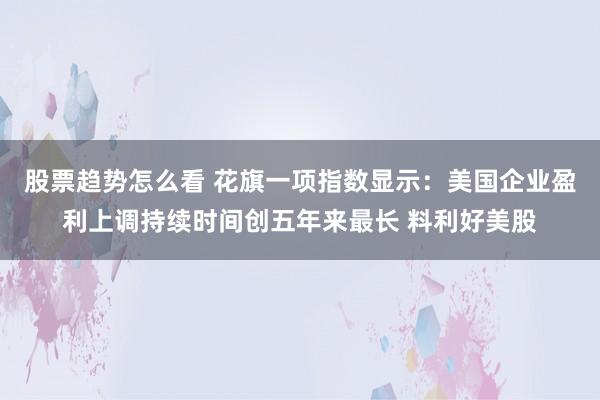股票趋势怎么看 花旗一项指数显示：美国企业盈利上调持续时间创五年来最长 料利好美股