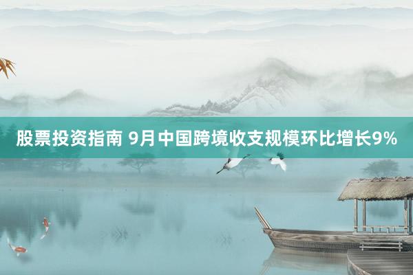 股票投资指南 9月中国跨境收支规模环比增长9%